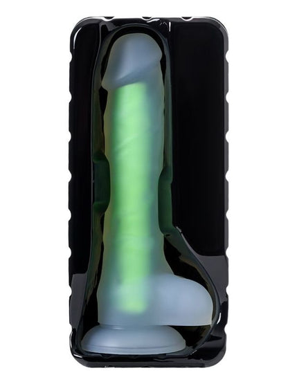 Beyond Clark Glow Gece Parlayan Yeşil Dildo Silikon Şeffaf 22 cm