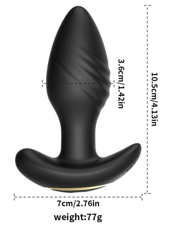 Big Boat Anchor Swing – Telefon Kontrollü Titreşimli Anal Plug (Siyah)
