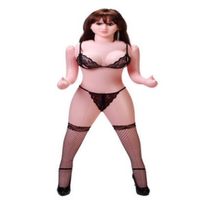 Black Doll Siyah Saçlı Şişme Bebek