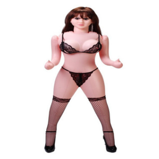 Black Doll Siyah Saçlı Şişme Bebek
