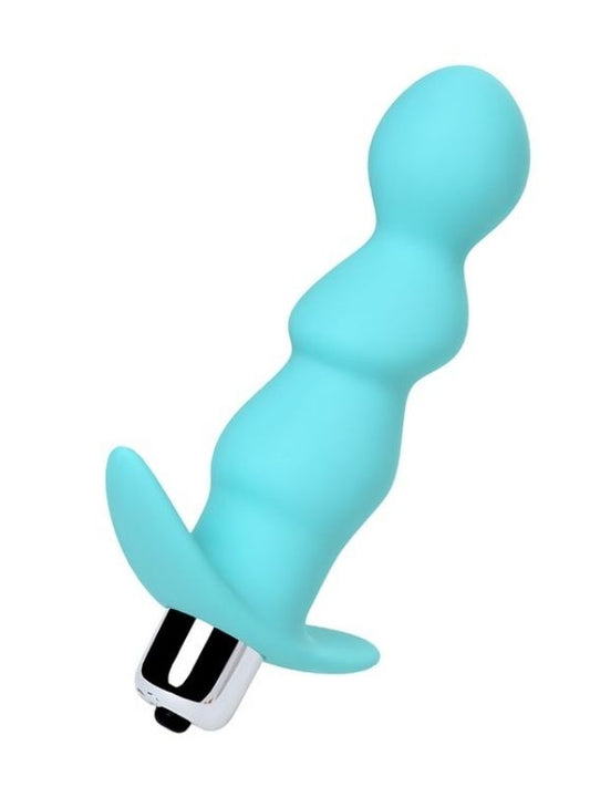 Bland Anal Vibratör Plug Mavi 12 cm