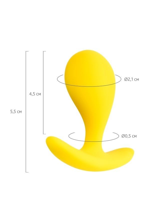 Blob Anal Plug Sarı 5,5 cm