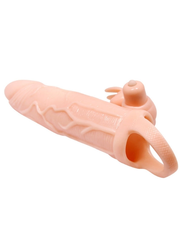 Brave Man Gerçekçi Görünümlü Titreşimli Penis Kılıfı