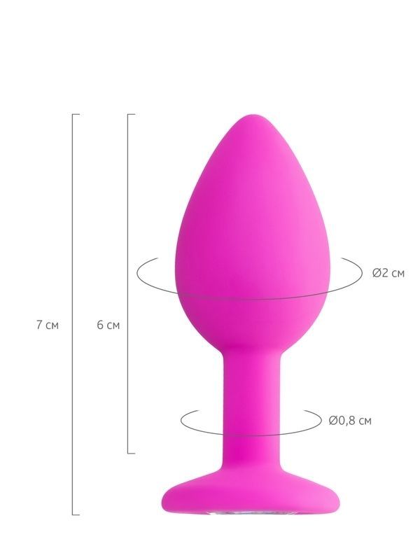 Brilliant Anal Plug Pembe 7 cm 50 g