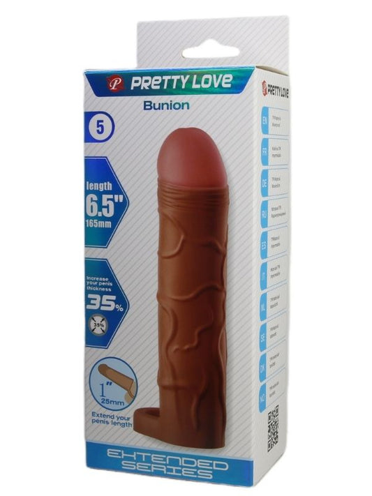 Bunion Gerçek Hissiyatlı Uzatıcı Penis Kılıfı Brown