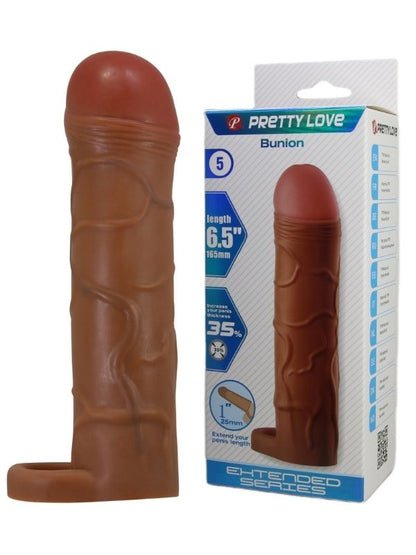 Bunion Gerçek Hissiyatlı Uzatıcı Penis Kılıfı Brown