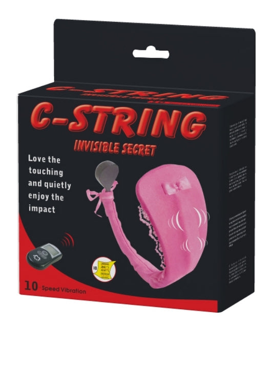 C-String İnvisible Secret Giyilebilir Kumandalı Vibratör Mor