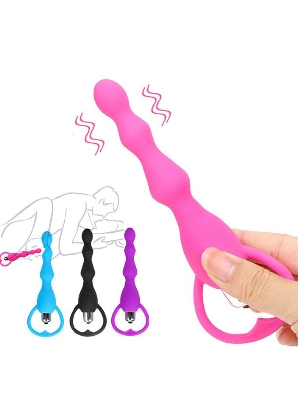 Carmine 10 Modlu pleasure silicone beads vibratör