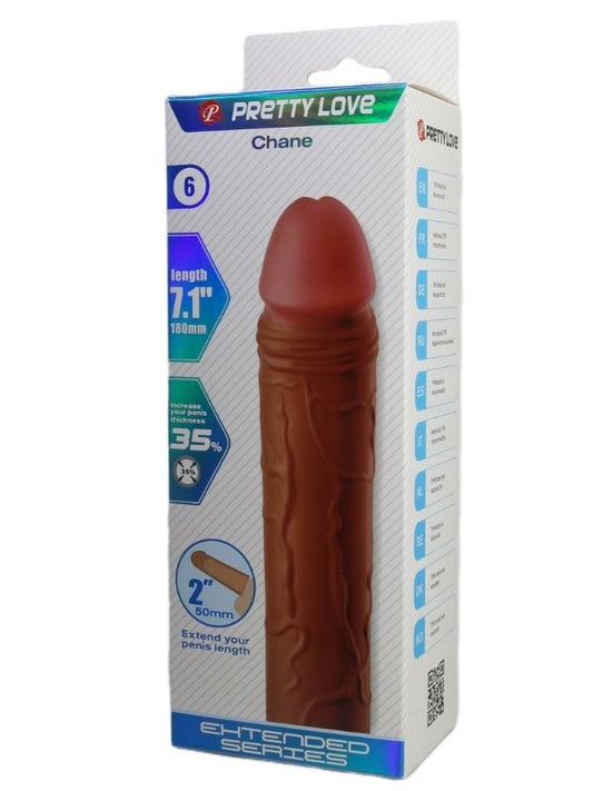 Chane Gerçek Hissiyatlı Uzatıcı Penis Kılıfı Brown