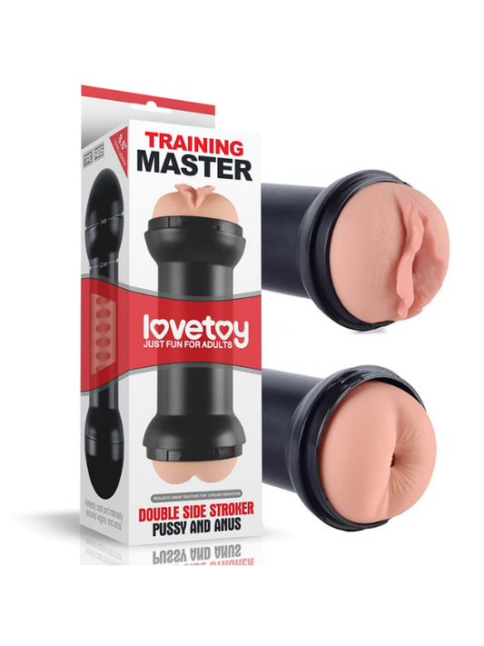 Çift Girişli Training Master Double Side Stroker Pussy and Anus