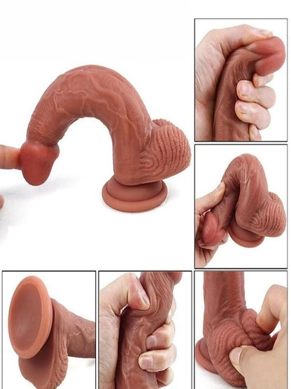 Çift Katmanlı Realistik Dildo