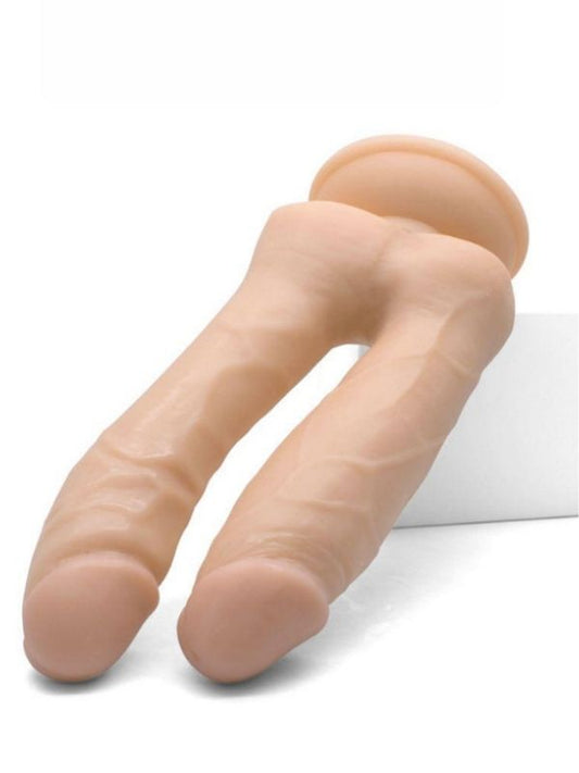 Çiftli Dildo Anal ve Vajinal Penis