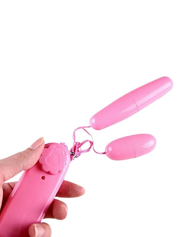 Çiftli Pembe Kumandalı Yumurta Vibratör