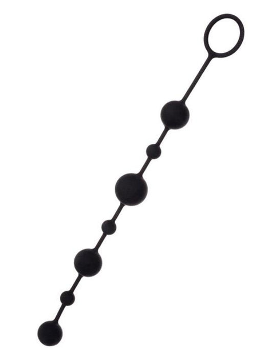 Coron Anal Boncuk Silikon Siyah 35,9cm