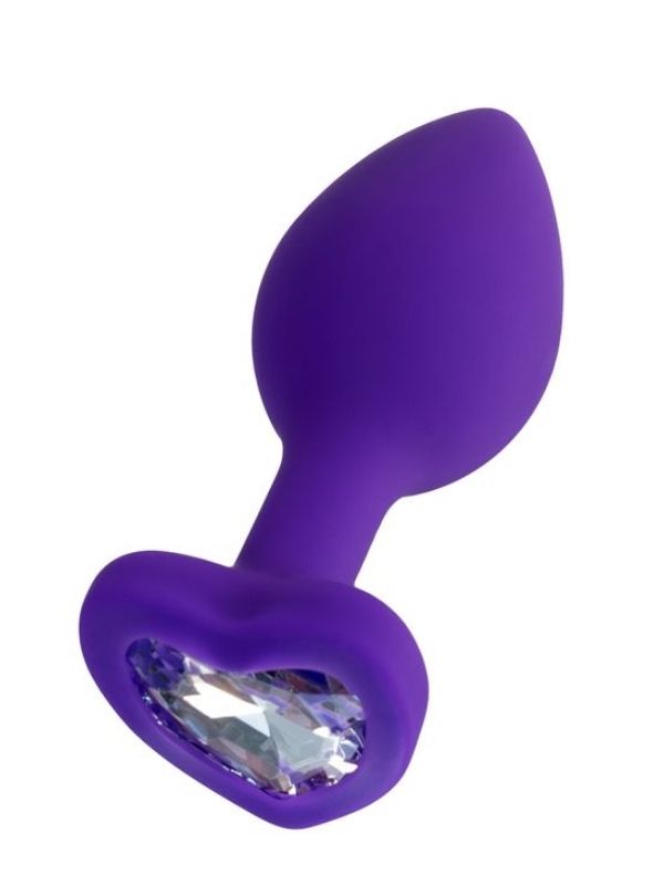Diamond Heart Anal Plug Mor 7 cm 18 g