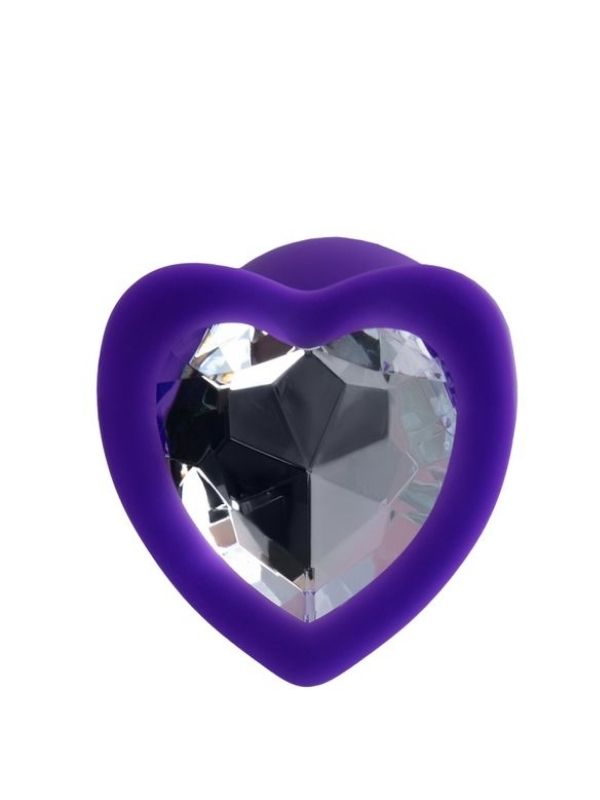 Diamond Heart Anal Plug Mor 7 cm 18 g