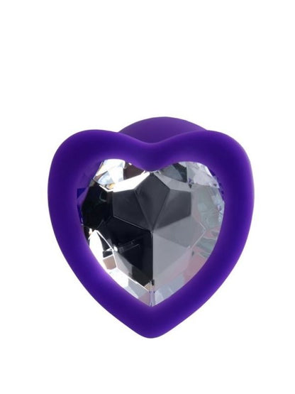 Diamond Heart Anal Plug Mor 7 cm 18 g