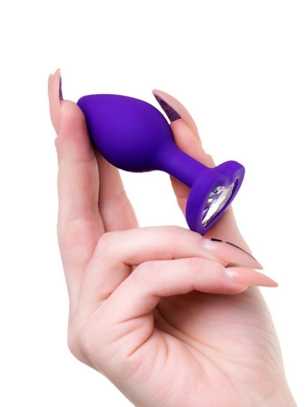 Diamond Heart Anal Plug Mor 7 cm 18 g