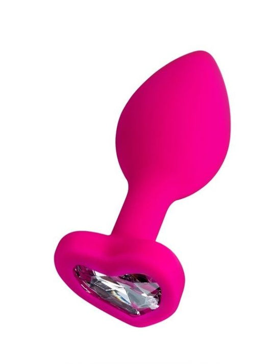 Diamond Heart Anal Plug Pembe 7 cm 18 g