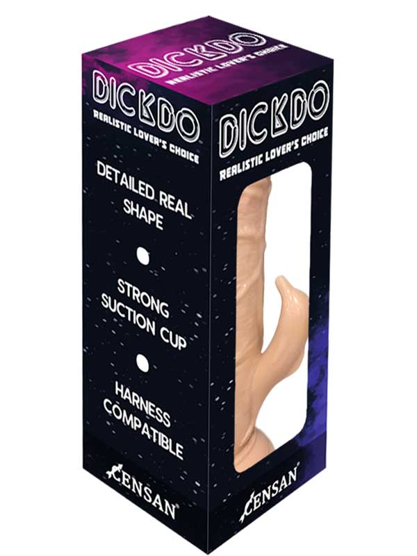 Dickdo Gerçekçi Klitoris Uyarıcılı Dildo Penis 20cm