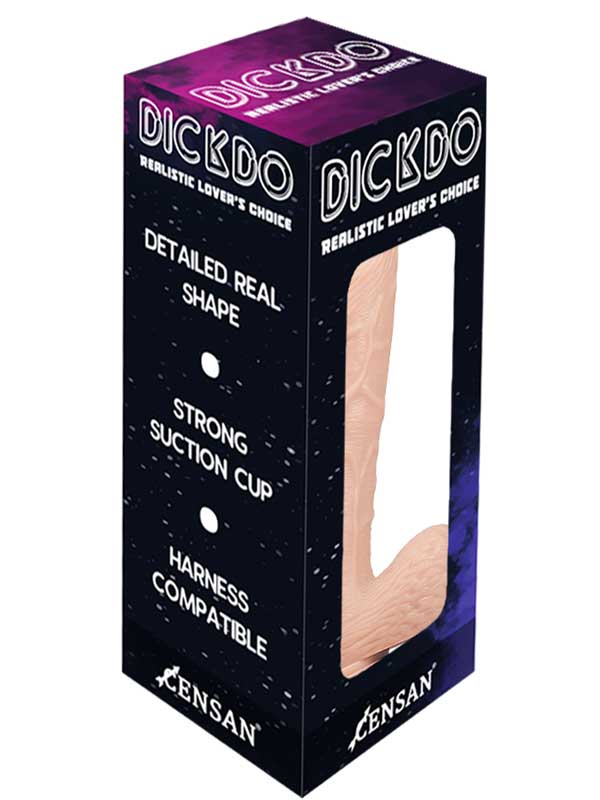 Dickdo Gerçekçi Testisli Dildo Penis 19cm model3