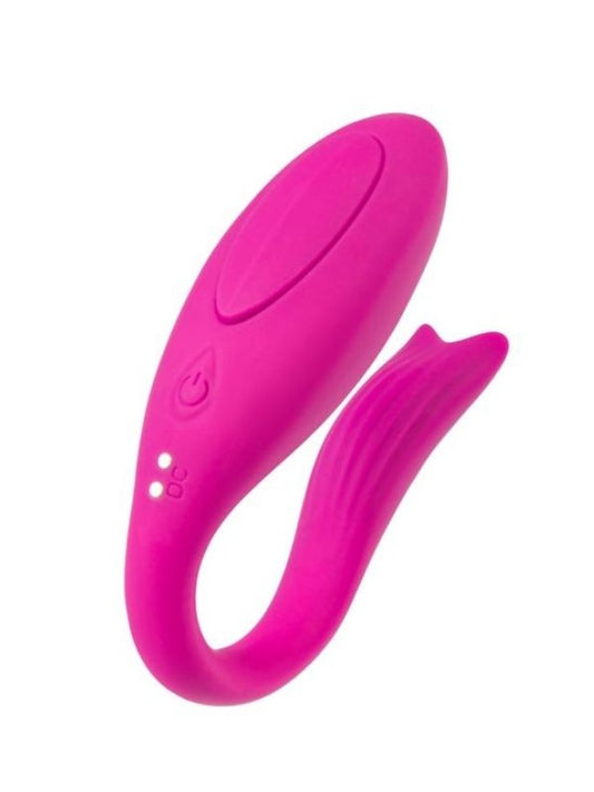 Dolphy Çiftler İçin Vibratör Silikon Pembe 9,6 cm