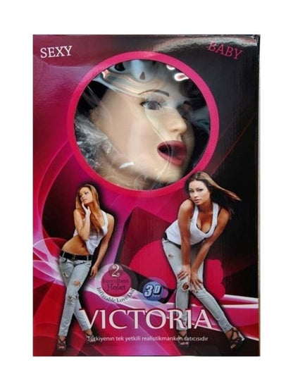 Esmer Victoria Büyük Boy Titreşimli Sesli Realistik Şişme Kadın