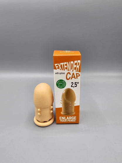 Extender Cap Sitabella Penis Kılıfı, 2.5 inç, antenli, lateks