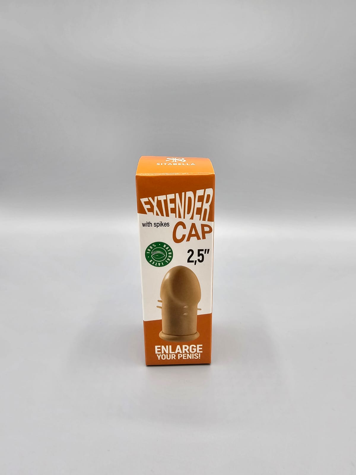 Extender Cap Sitabella Penis Kılıfı, 2.5 inç, antenli, lateks