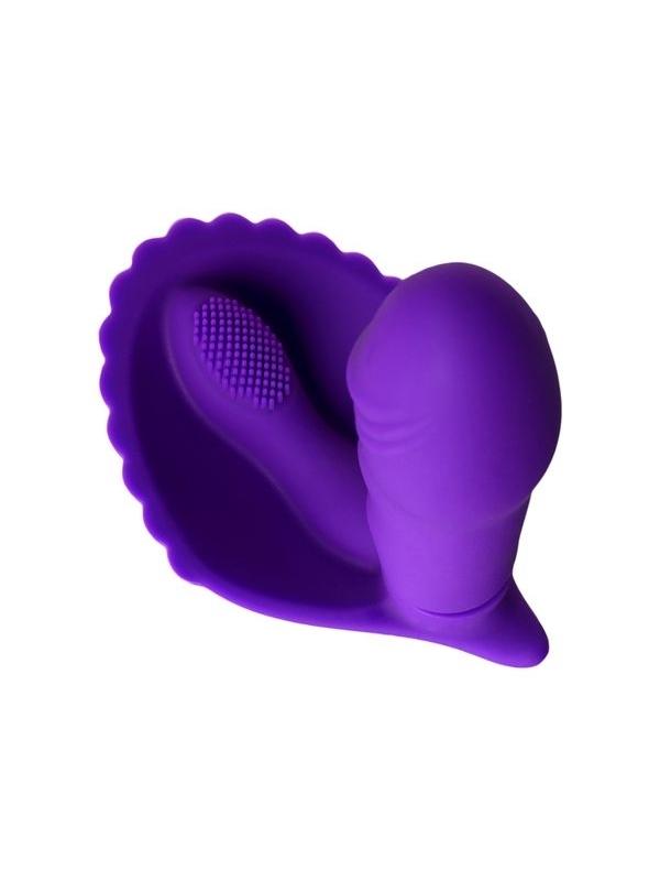 Fash Klitoral Uyarıcılı Vibratör  mor 12 cm