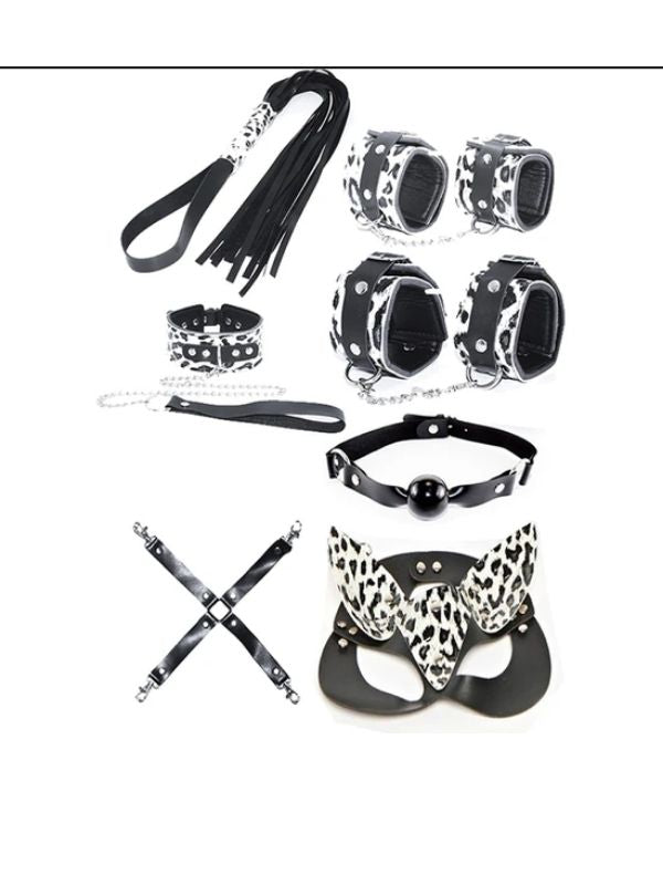 Fetiş Leopar Set 7 Parça