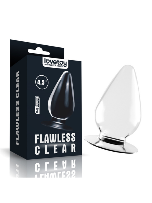 Flawless Clear Anal Plug 4.5 İnç