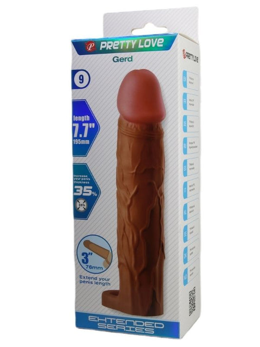 Gerd Gerçek Hissiyatlı Uzatıcı Penis Kılıfı Brown