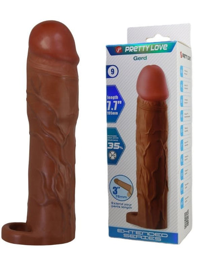 Gerd Gerçek Hissiyatlı Uzatıcı Penis Kılıfı Brown