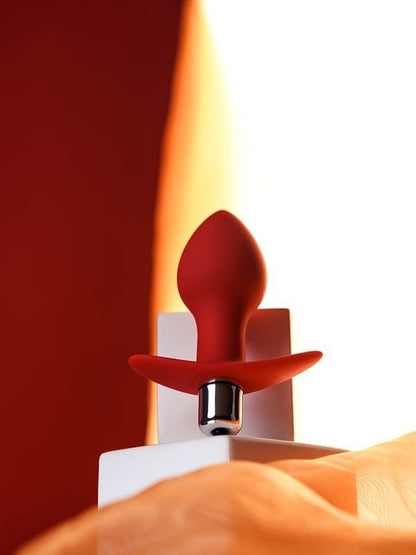 Glam Anal Vibratörü Kırmızı 9,7 cm