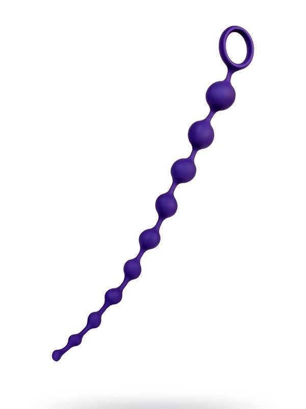 Grape anal Zinciri silikon mor 35 cm