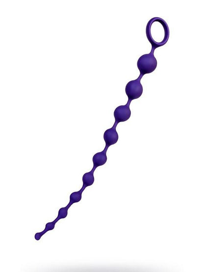 Grape anal Zinciri silikon mor 35 cm