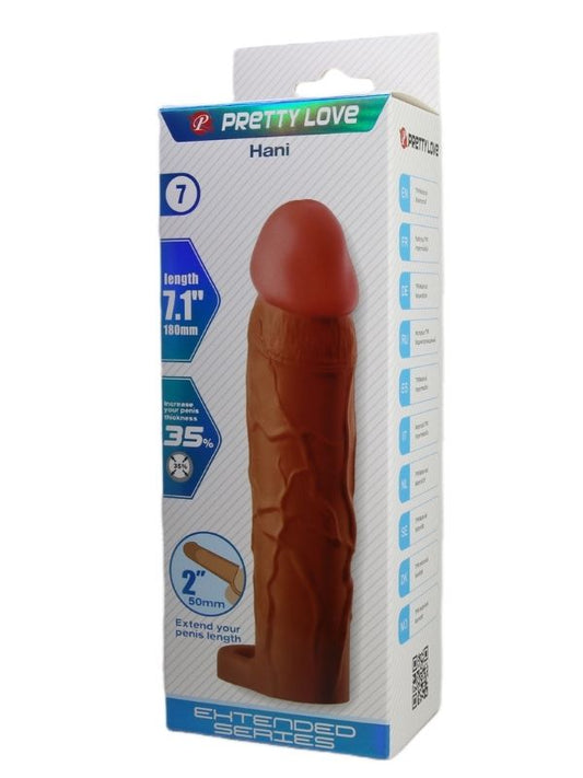 Hani Gerçek Hissiyatlı Uzatıcı Penis Kılıfı Brown
