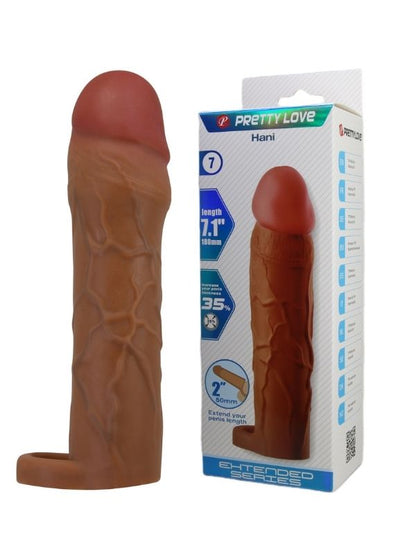 Hani Gerçek Hissiyatlı Uzatıcı Penis Kılıfı Brown