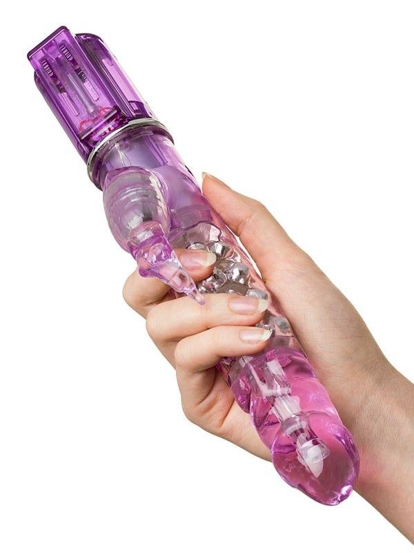 High-Tech Klitoral Uyarıcı Vibratör mor 26,5 cm