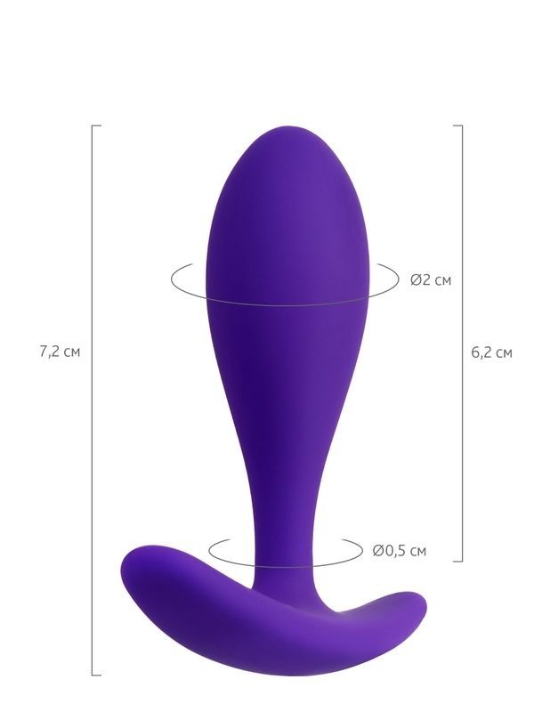 Hub Anal Plug Mor 7,2 cm