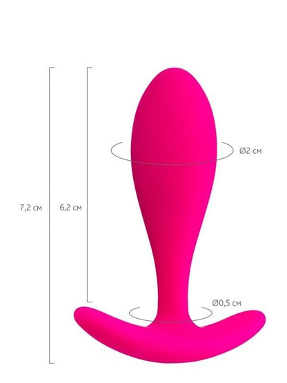 Hub Anal Plug Pembe 7,2 cm