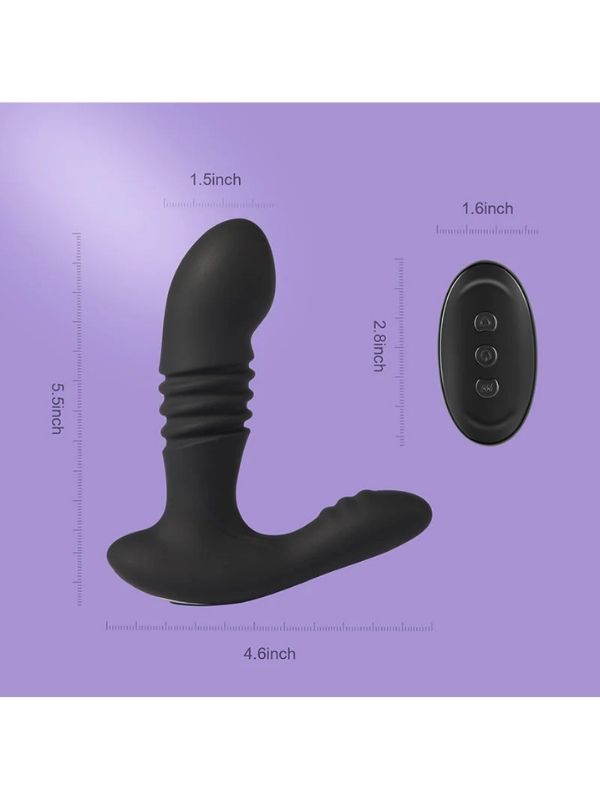 İleri Geri Hareketli Kumandalı Anal Prostat Vibratörü