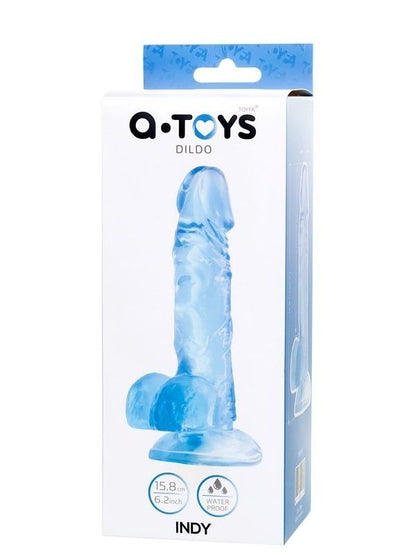 Jel Dildo Mavi 15,8 cm