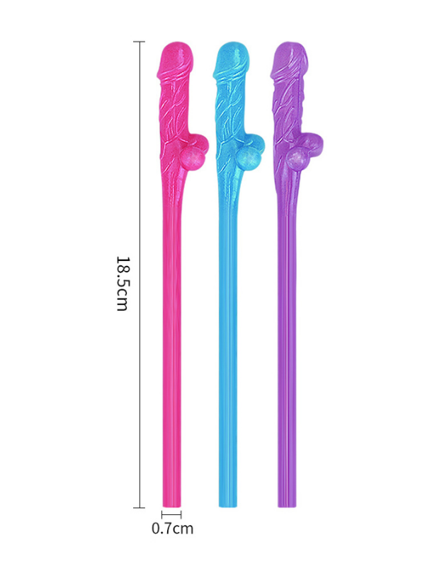 Jokes &amp; Parties Original Willy Straws – Pack of 9 Dildo Pipet
