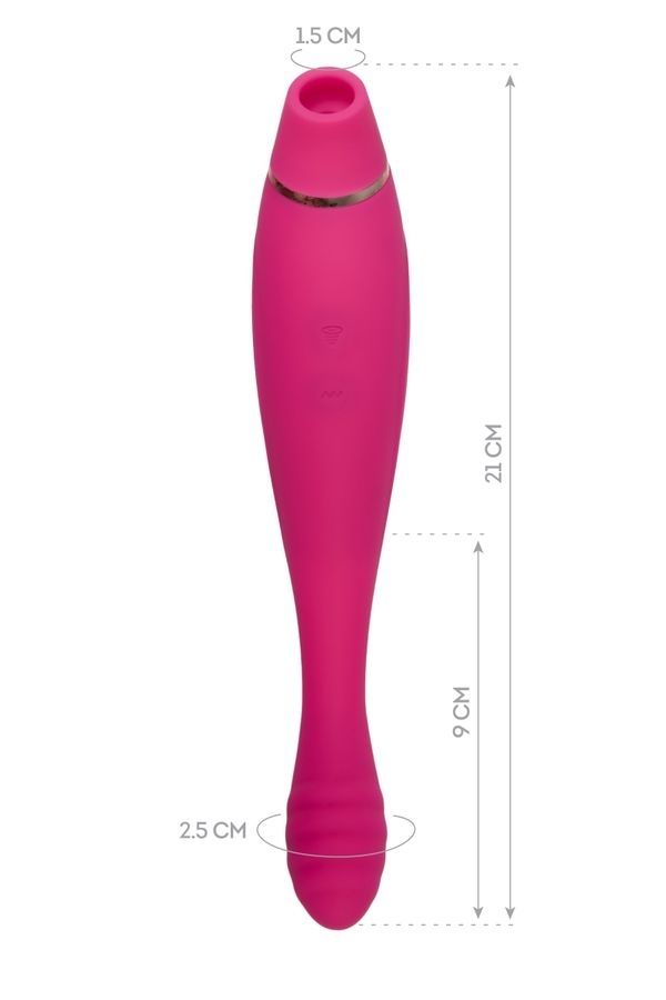 Jos Danvi Vakumlu ve Titreşimli Pembe Vibratör