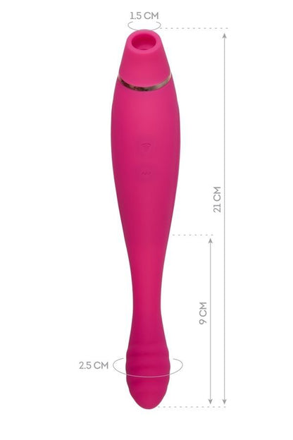 Jos Danvi Vakumlu ve Titreşimli Pembe Vibratör