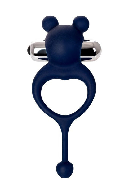 Jos Mickey Kuyruklu ve Titreşimli Mavi Penis Halkası