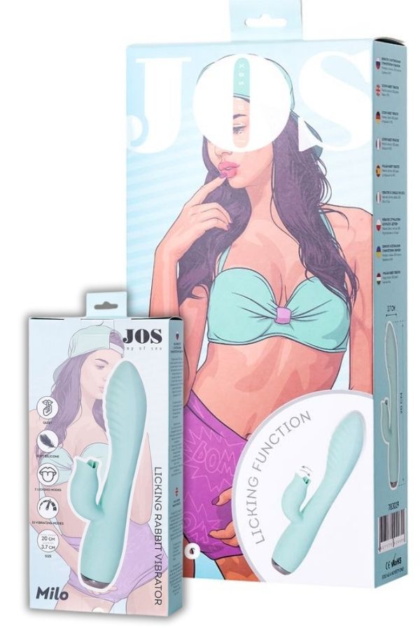 Jos Milo 20cm Klitoral Uyarıcı ve Dilli Vibratör