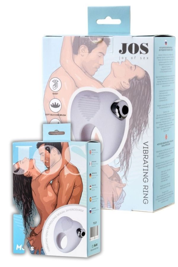 Jos Moys Titreşimli Beyaz Penis Halkası